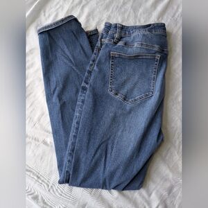 Lands' End Women's Mid Rise Curvy Skinny Jeans Size 14